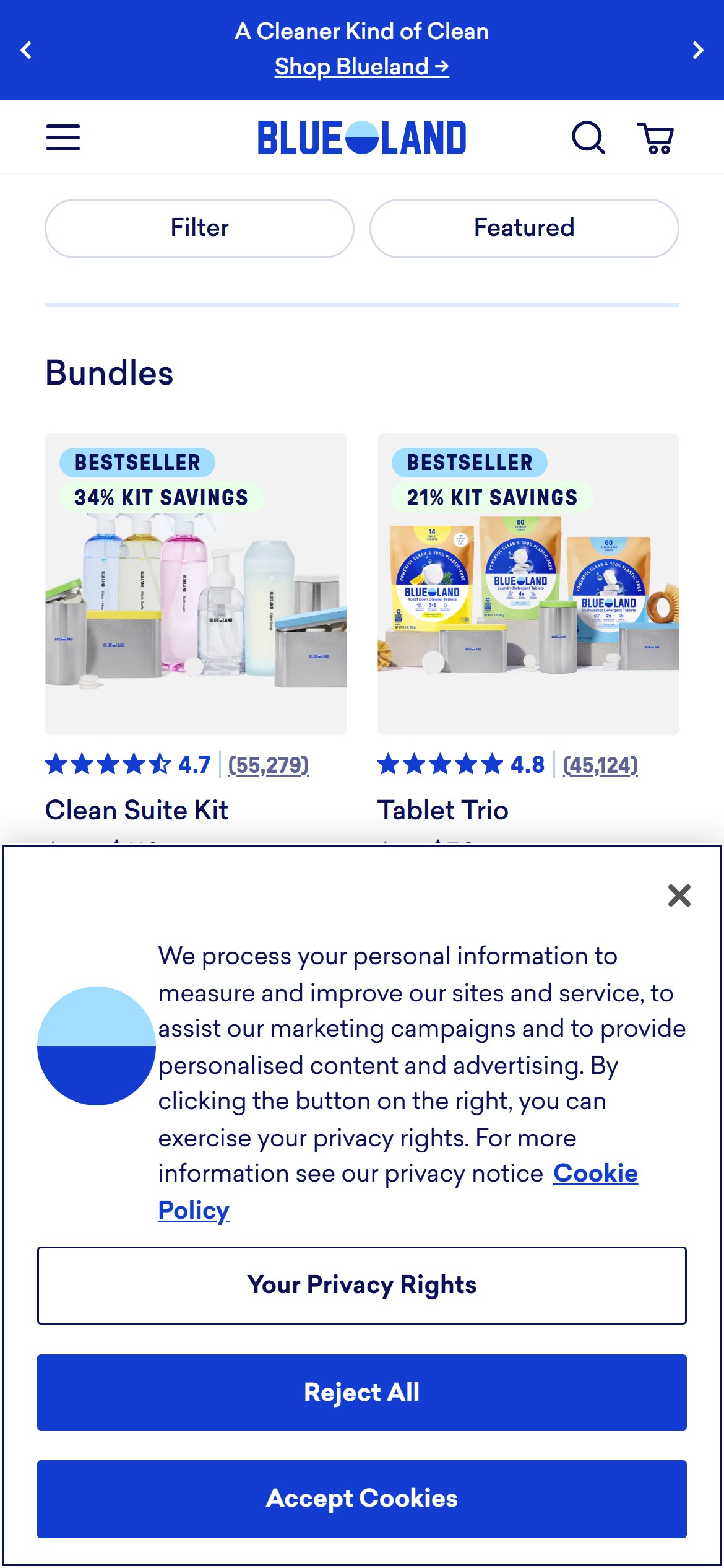Blueland — Mobile