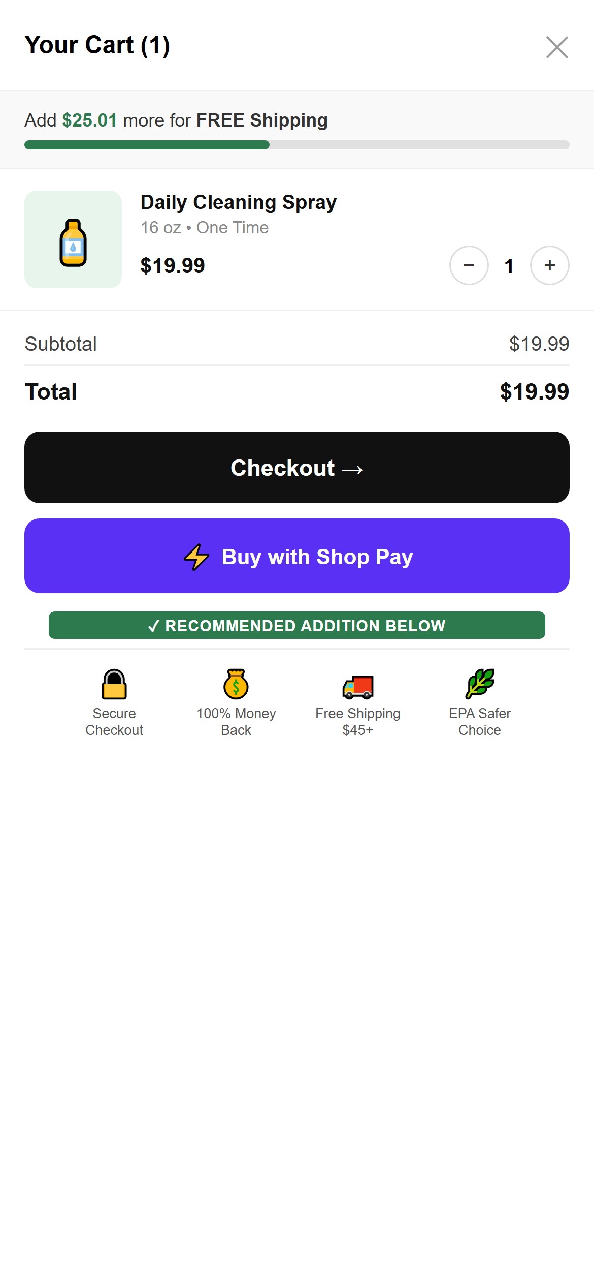 Recommended UX — Mockup