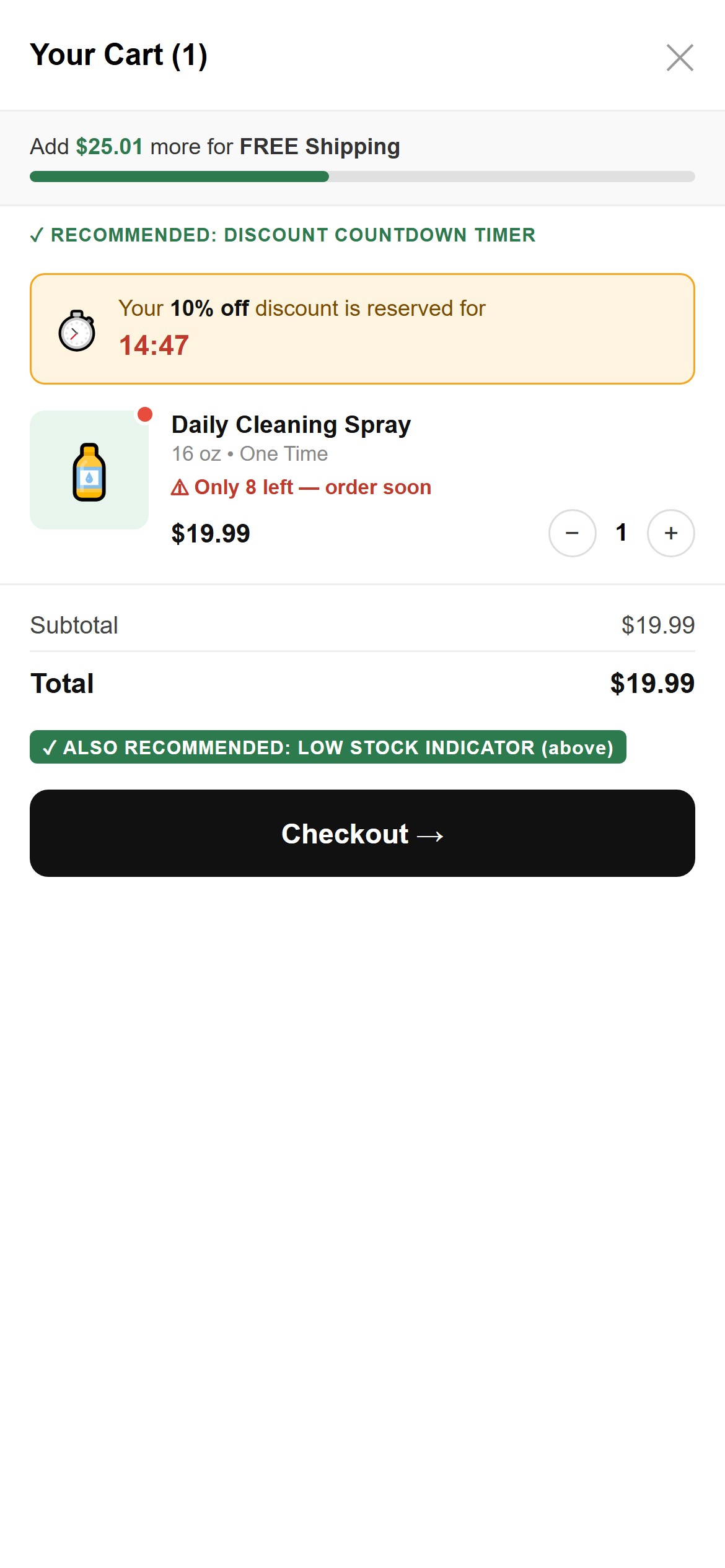 Recommended UX — Mockup